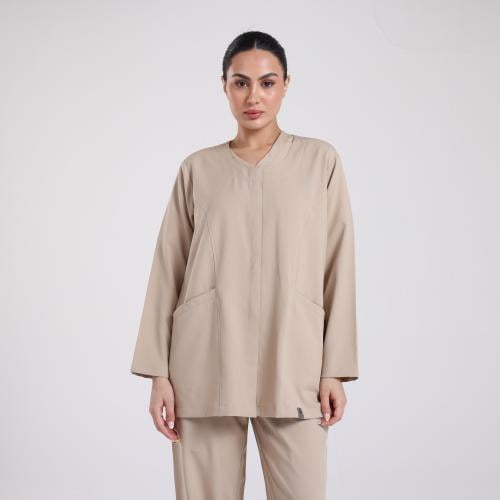 جاكيت طبي نسائي لون بيچ