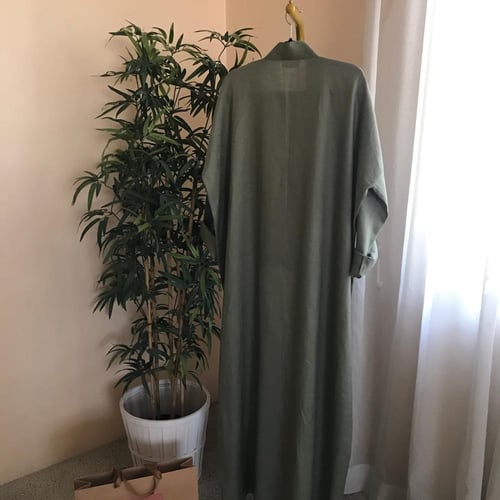 عباية كتان | زيتي