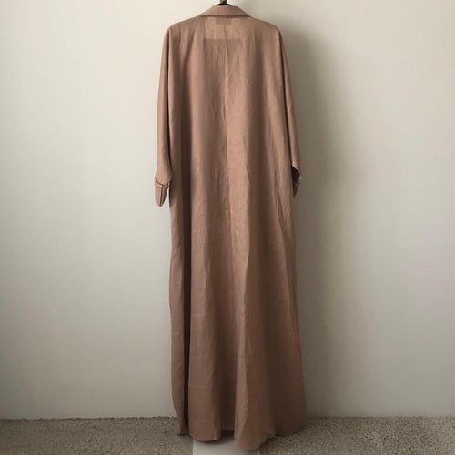 عباية كتان سُترة | مشمشي
