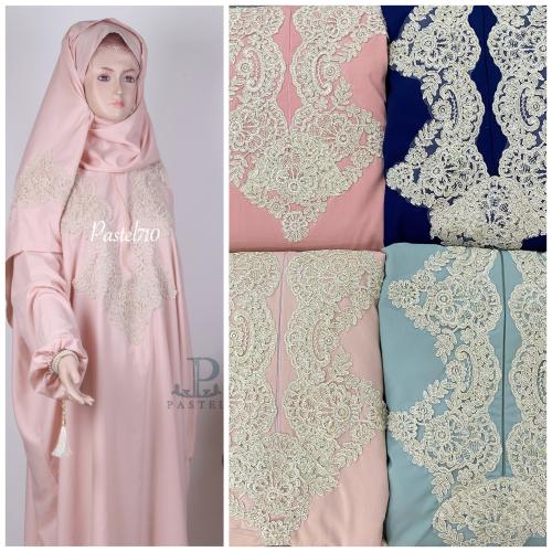 ثوب صلاة موديل طرحة متصلة بالثوب مقاس واسع جداً قط...