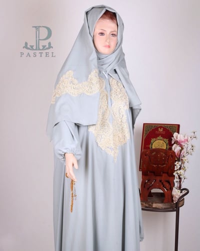 ثوب صلاة موديل طرحة متصلة بالثوب قطن100٪ المقاس ال...