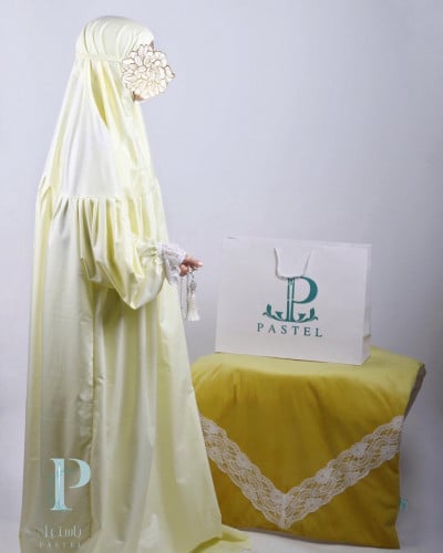 ثوب صلاة بناتي موديل فتحة رأس مقاس (10-14) سنه