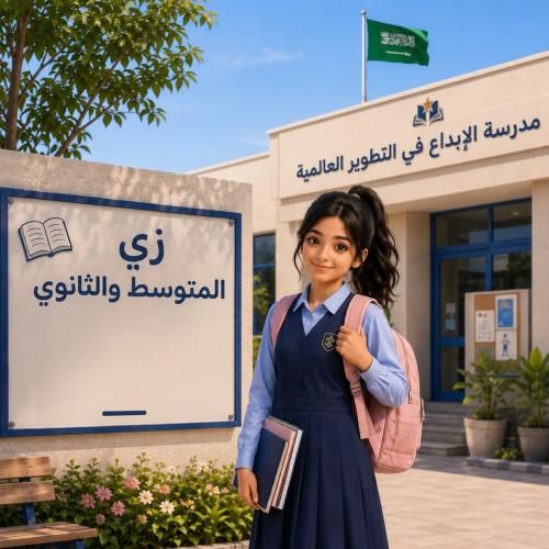 زي الثانوي+ المتوسط المدرسي مقاس 11 بنات