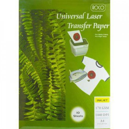 ورق طباعة على الملابس