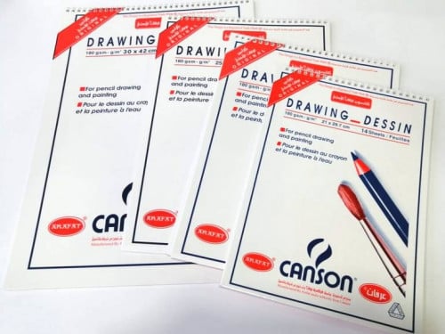 كراسة رسم كانسون أبيض A4