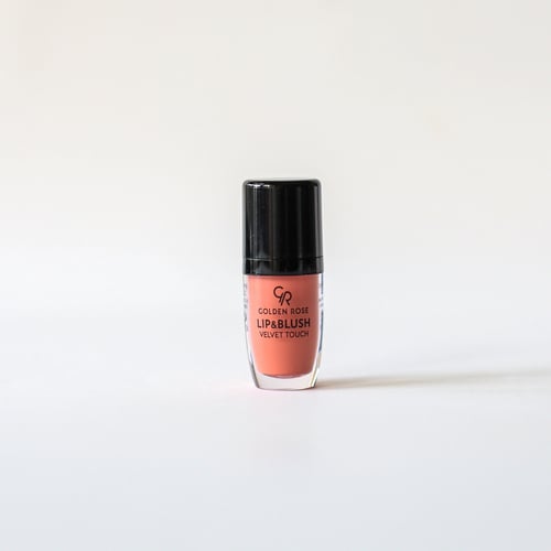 قولدن روز احمر شفاه وبلاشر 01