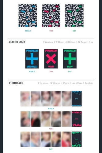 TXT - THE CHAOS CHAPTER : FREEZE (Random Ver.)