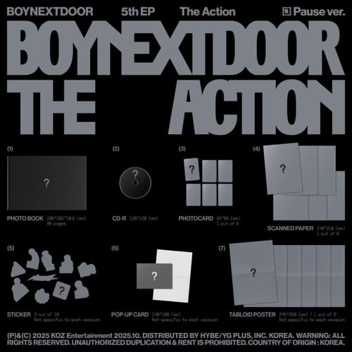 BOYNEXTDOOR - [The Action] 5th EP Album RANDOM Ver...