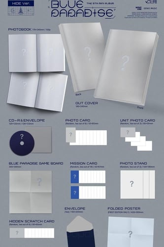 ZEROBASEONE - [BLUE PARADISE] 5th Mini Album RANDO...