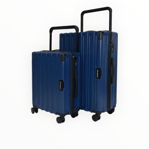 مورانو طقم شنط سفر سبشل بمقبض عريض قطعتين - أزرق