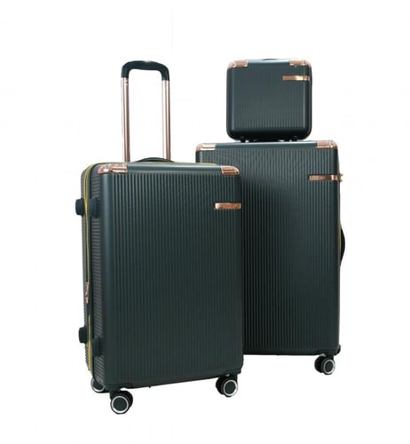 طقم شنط سفر مورانو فايبر من 5 قطع مع شنطة مكياج تص...