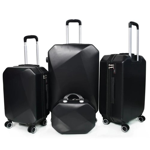 طقم شنط سفر مورانو فايبر بتصميم معين هندسي مكون من...