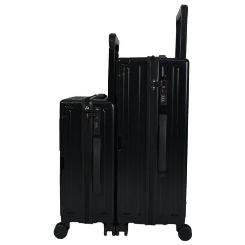 مورانو طقم شنط سفر سبشل بمقبض عريض قطعتين - أسود