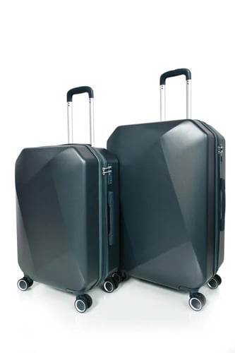 طقم شنط سفر مورانو فايبر بتصميم معين هندسي مكون من...