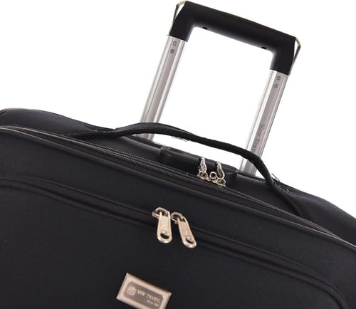 نيو ترافيل مجموعة شنط سفر بعجلات قماشية مكونة من 4...