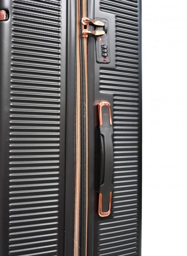 طقم شنط سفر من مورانو 4 قطع مع شنط مكياج فاخرة رصا...