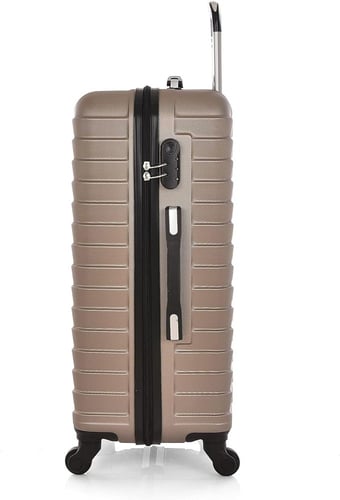 مجموعة شنط سفر صلبة 4 قطع من نيو ترافيل لون ذهبي ف...