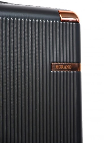 طقم شنط سفر من مورانو 4 قطع مع شنط مكياج فاخرة رصا...