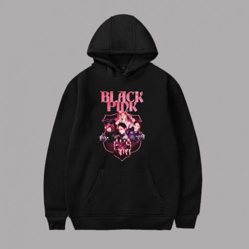 Hoodie black pink