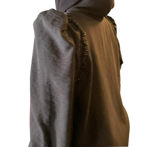 عباية اسود كاجوال