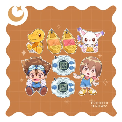 ستكرات ديجيمون عائلة أمجد