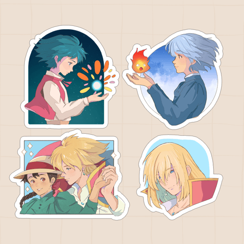 ستكرات قلعة هاول المتحركة