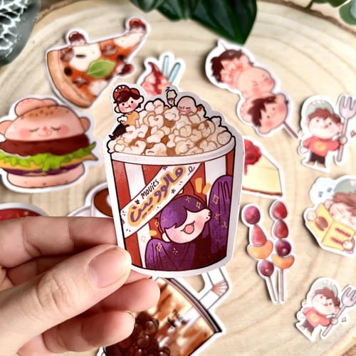 ستكرات علبة غذاء