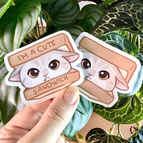 ستكرات ساندويش قط