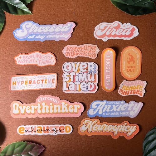 ستكرات colorful mental health