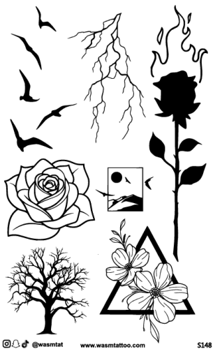 تاتو وسم الأعشاب المؤقت (S148)