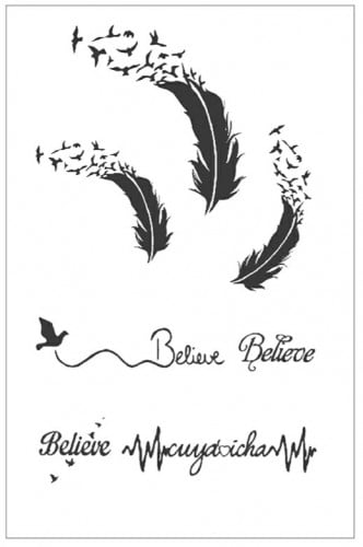 تاتو وسم الأعشاب المؤقت (062)