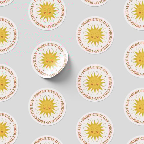 ملصق فردي - يوم إنتاجي