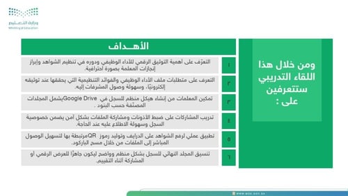ورشة سجل توثيقك ... مرآة تميّزك - ورشة عملية حول إ...