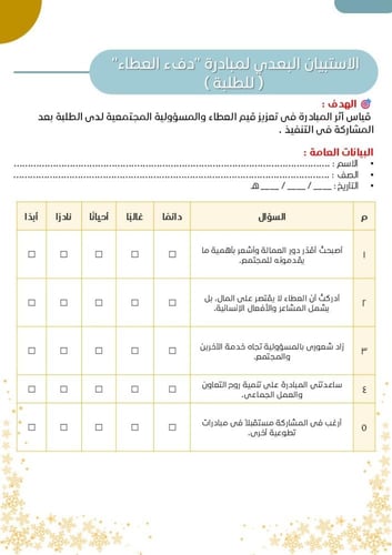 مبادرة دفء العطاء