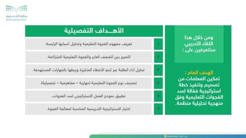 ورشة سد الفجوات التعليمية - دليل العمل الاستراتيجي