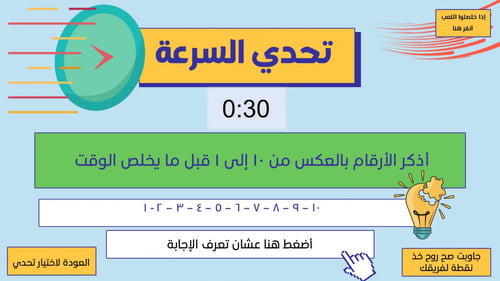 مسابقات لتفعيل حصص الانتظار , للصفوف الأولية