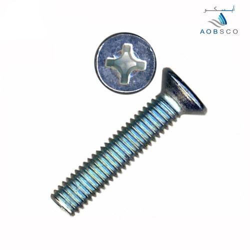 DIN965 , Machine Screw , Zinc Plated , Gr4.8, Flat...