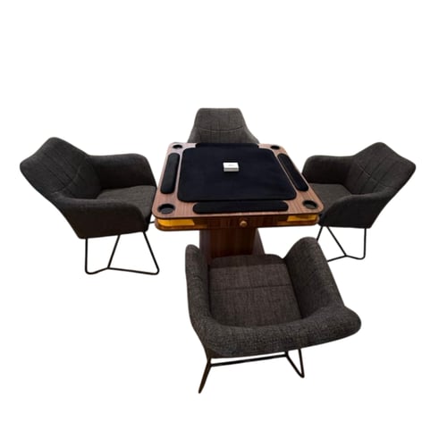 طاولة بلوت المرقب مع كراسي