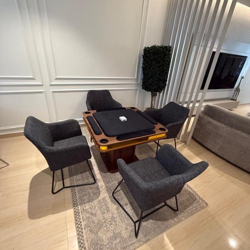 طاولة بلوت المرقب مع كراسي