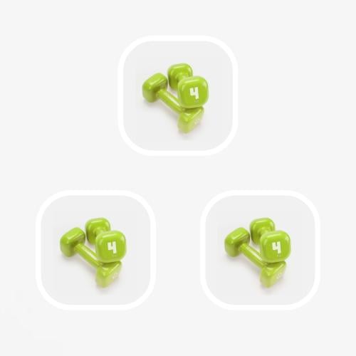 دمبل 4 كيلو جرام كانجرو (عدد 3 ازواج)