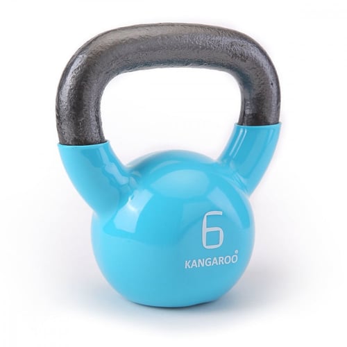كيتل بيل كانجرو 6 كجم لون أزرق من الحديد الصب ومغل...