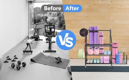 رف معدني متعدد الاستخدامات بعجلات