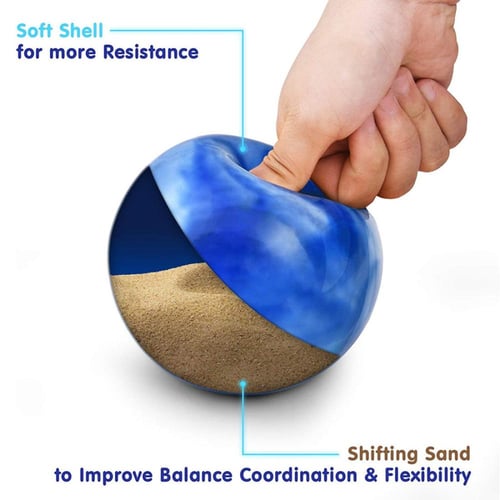 كرات الأوزان المطاطية المعبأة بالرمل 2كيلو جرام