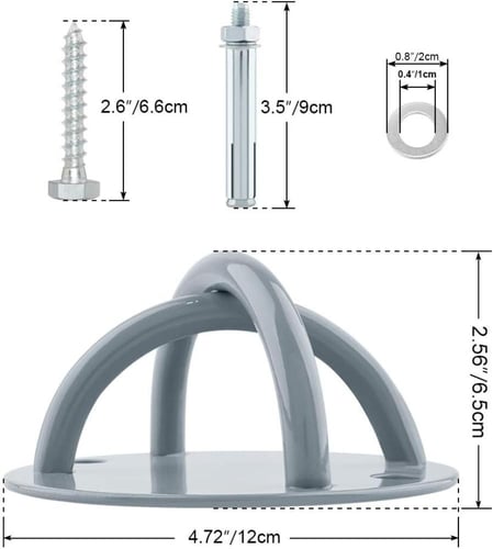 خطاف تثبيت أو حامل مرساة لحبال المقاومة أو الأرجوح...