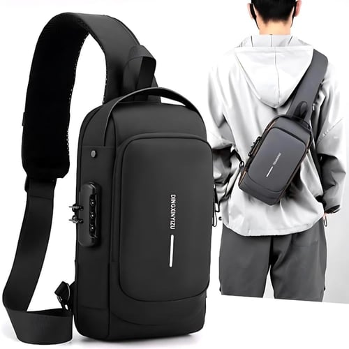 شنطة كتف مضادة للسرقة خفيفة الوزن مع منفذ شحن USB...