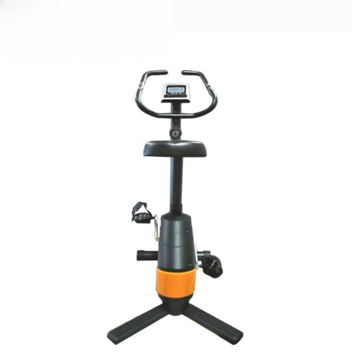 دراجة ثابته مغناطيسية لون برتقالي واسود مع شاشة لق...