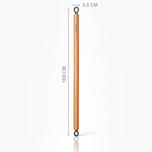 عصا مقاومة للتمارين الرياضية – عصا تدريب خشبية متع...