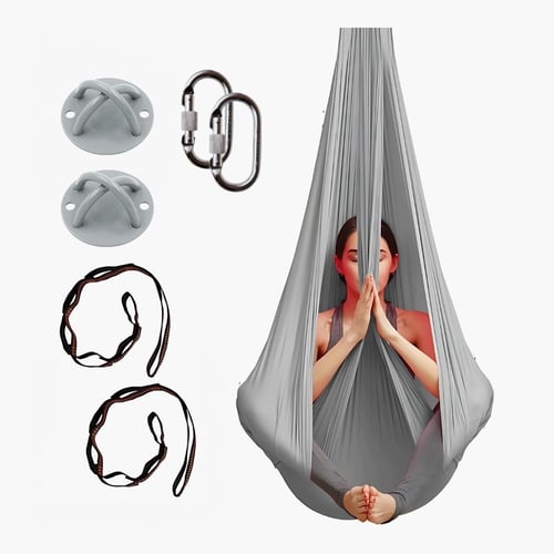 ارجوحة يوجا هوائية مع ملحقات التعليق حجم 100سم من...