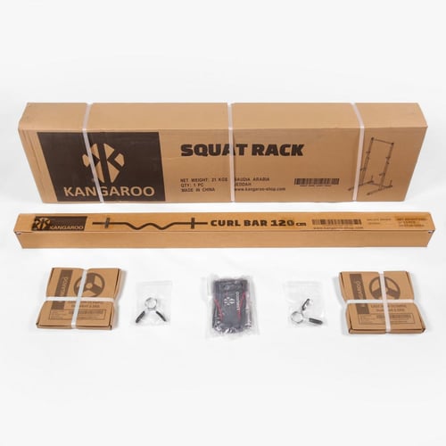 كانجرو مجموعة الاسكوات راك مع اوزان 12 كيلو