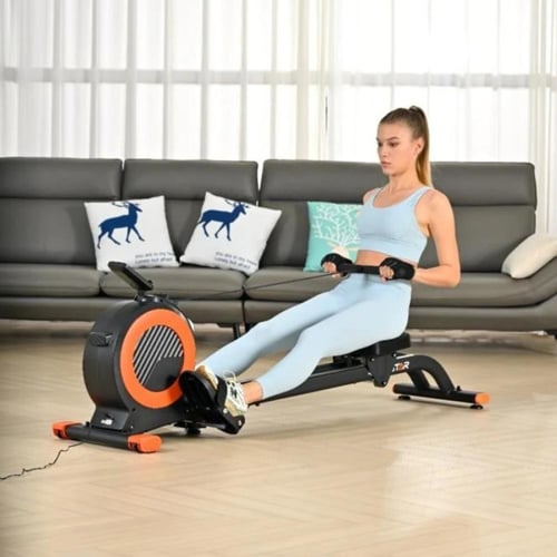 جهاز تمارين آلة تجديف مغناطيسي ذكي ومقاومة قابلة ل...